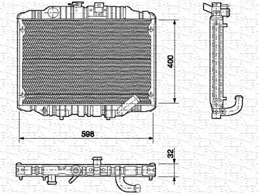 MAGNETI MARELLI Radiators, Motora dzesēšanas sistēma 350213550000